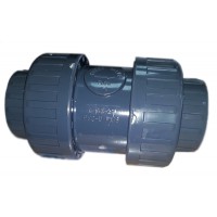 Обрат.клапан 2-х муфтовый подпружиненный ПВХ 1,0 МПа d_63