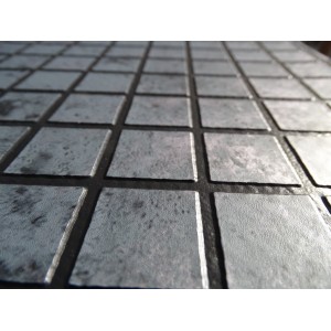 Пленка ПВХ 1,65х25,00м "Haogenplast Matrix",Silver Black Strips-3D,мозаика  с черной затиркой