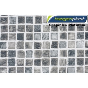 Пленка ПВХ 1,65х25,00м "Haogenplast", Snapir NG Platinum, платиновая мозайка /