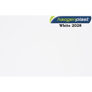 Пленка ПВХ 1,65х25,00м "Haogenplast Unicolors", White, белый, ребристая