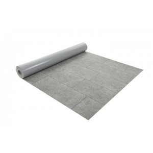 Пленка ПВХ 1,65х21,00м "Alkorplan-Tile", "Quartz grey", серый кварц, текстурная(плитка 0,81м*0,31м) 