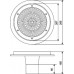 Водозабор Д.295мм, d90(клей) с накладкой из нерж. ст., под бетон