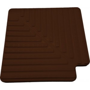 Угловая плитка 90гр. для переливной решетки, 245*22мм., цвет темно-коричн.